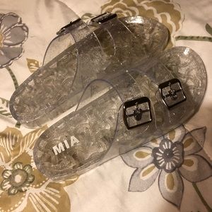 Clear sandals nwot